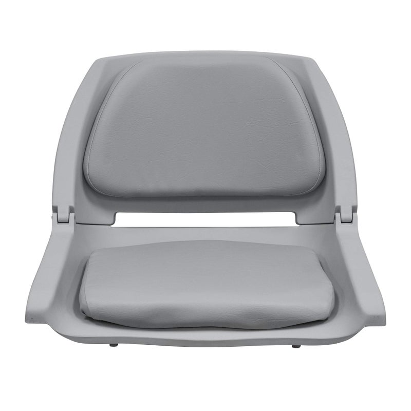 Wise 8WD139LS-717 Molded Fishing Boat Seat with Marine Grade Cushion Pads, Grey Shell, Grey Cushion - Image 2